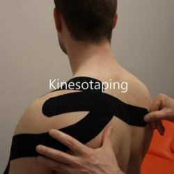 Kinesiotaping a Shoulder with Rocktape at Pro Function